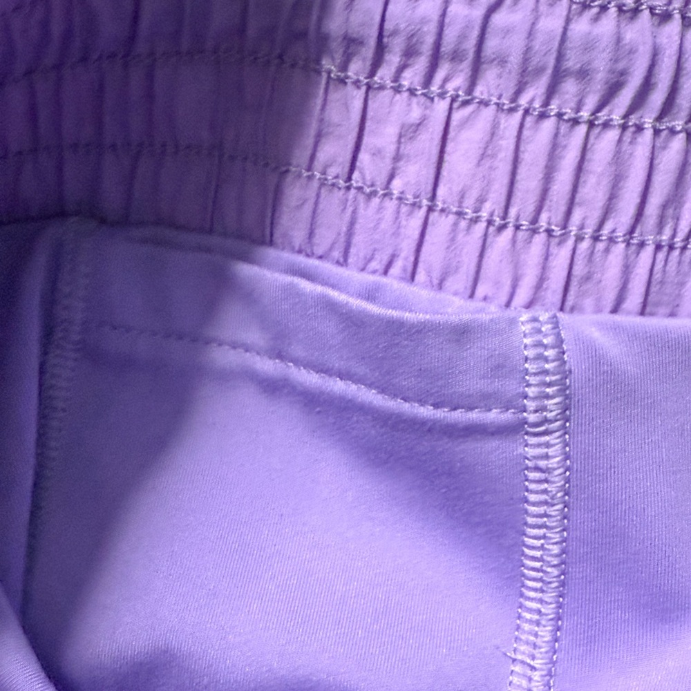 All in Motion Women’s XL Running Shorts Lavender 3” Lined Tulip Hem - Picture 6 of 7